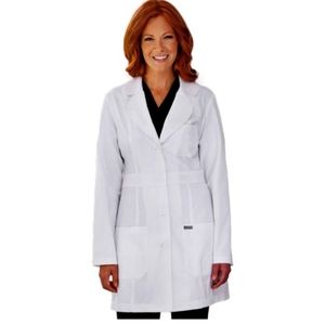 NWT Women's Lab coat with cute collar